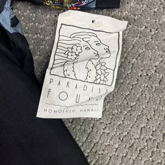 NWT Vintage Paradise Found Hawaiian Shirt Men's Medium Rayon Motorcycle Tavern - Picture 2 of 9